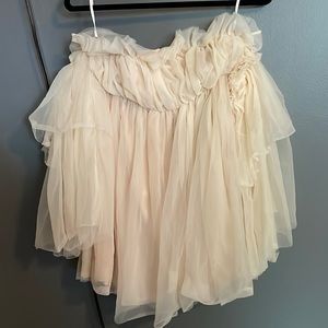 Cream tulle dress